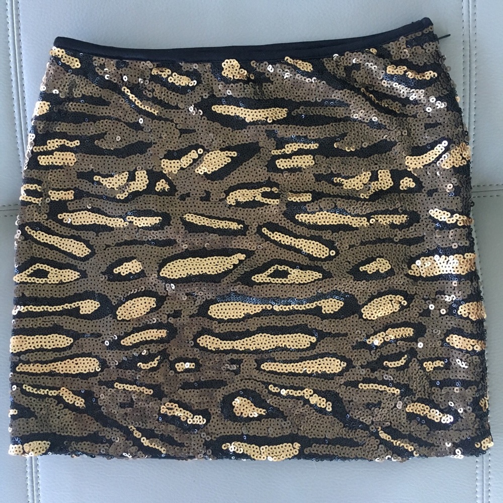 Sequined mini skirt